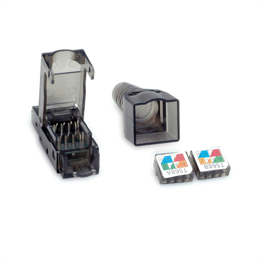VALUE Connecteur RJ-45 à confectionner Cat.6 (Classe E) , UTP
