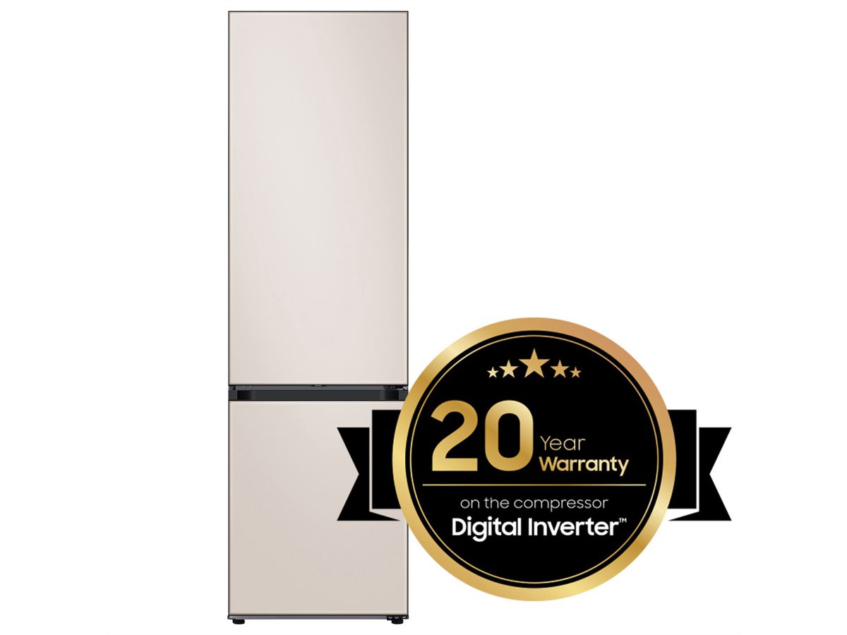 Samsung Kühl-Gefrierkombination RB7300 Bespoke, 387l, A, Satin Beige