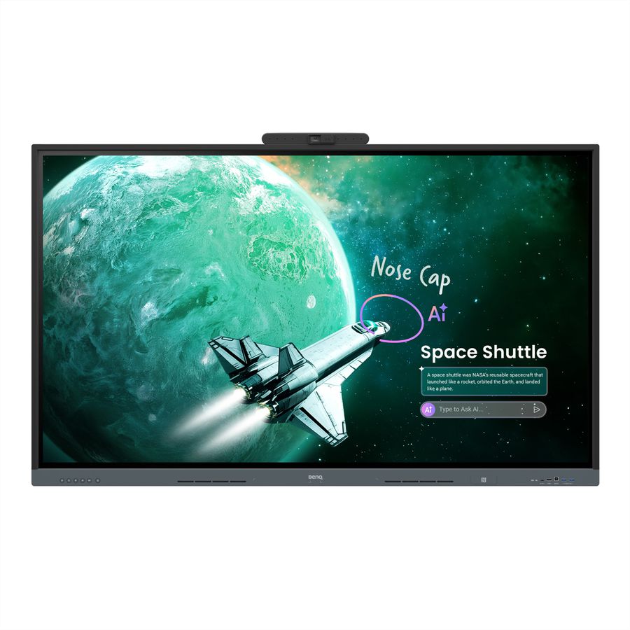 BenQ Écran interactif RE6505AC 65", 4K UHD, 500 nits, tactile 50 points, caméra 4K