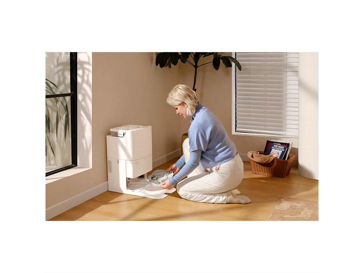 **Retoure**Roborock Saugroboter Qrevo MaxV, weiss, Saug/Wischroboter