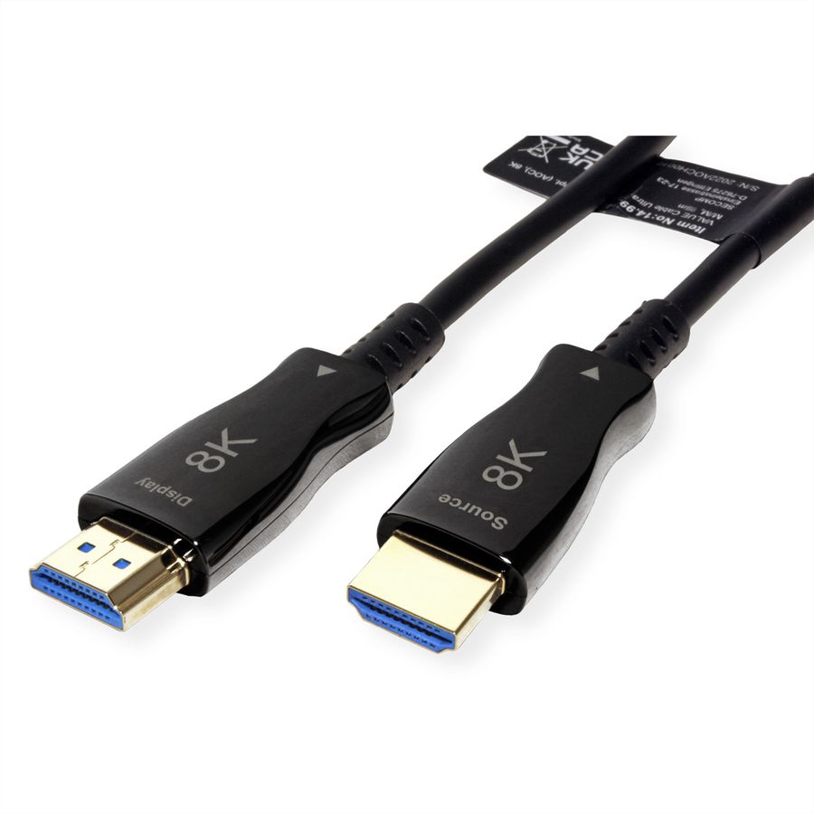 VALUE Câble Ultra HDMI actif optique 8K, 15 m