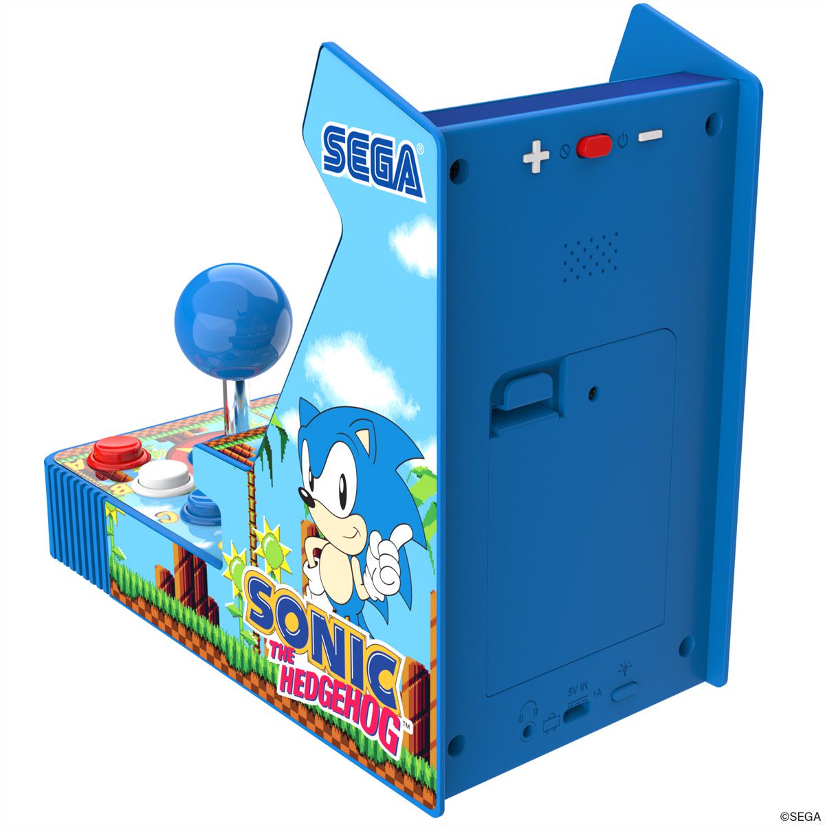 My Arcade Sonic the Hedgehog Joystick Player, Mini-Arcade, 2 Spiele, 3.5" Display