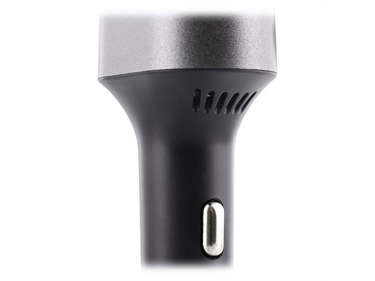 T'nB 1 USB-A QC and 1 USB-C PD, car charger 83W - Schwarz