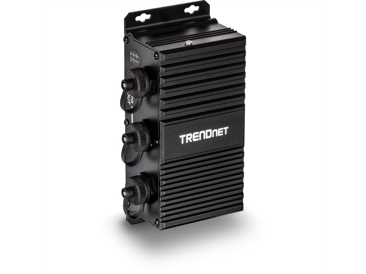 TRENDnet TI-EU120 2-Port UPoE Extender Industrial Outdoor Gigabit