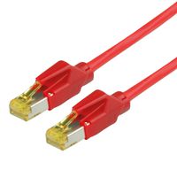 Cordon DRAKA Cat.6A (Classe EA) UC900 / HIROSE TM31, rouge, 0,5 m