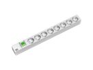 BACHMANN 19" Steckdosenleiste 8fach, mit Schalter, Aluminium