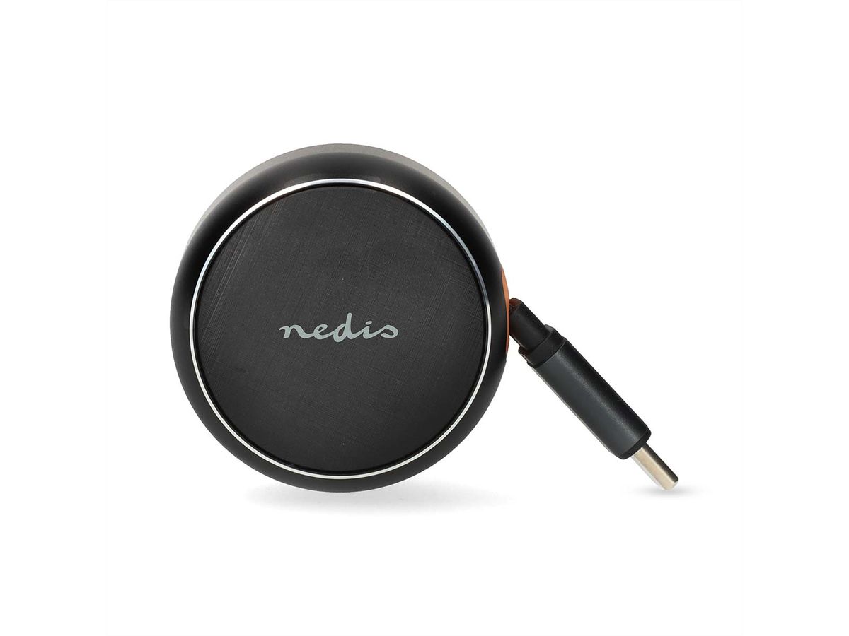 Nedis Auto-Ladegerät – 30 W mit aufrollbarem USB-C-Kabel, car charger 30W - Dunkel Grau