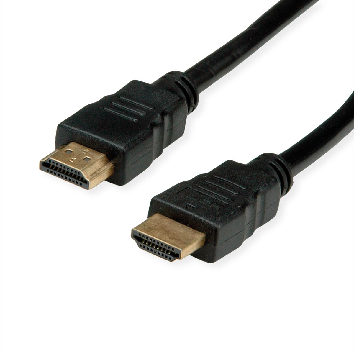 ROLINE RM HDMI High Speed Kabel mit Ethernet, schwarz, 1 m