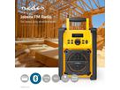 Nedis Baustellenradio FM, Bluetooth, AUX, Schutzart IPX5, Batterie/Netzbetrieb