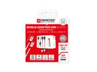 Skross MUV USB A/C 65PD Reiseadapter mit USB-C Kabel, Weltweit