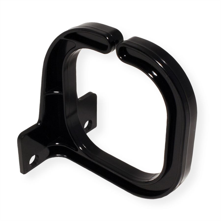 VALUE Kabelöse, 80×80 mm, Kunststoff, schwarz