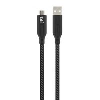 T'NB XW3M Câble USB/Micro USB, noir/rouge, 3 mètres