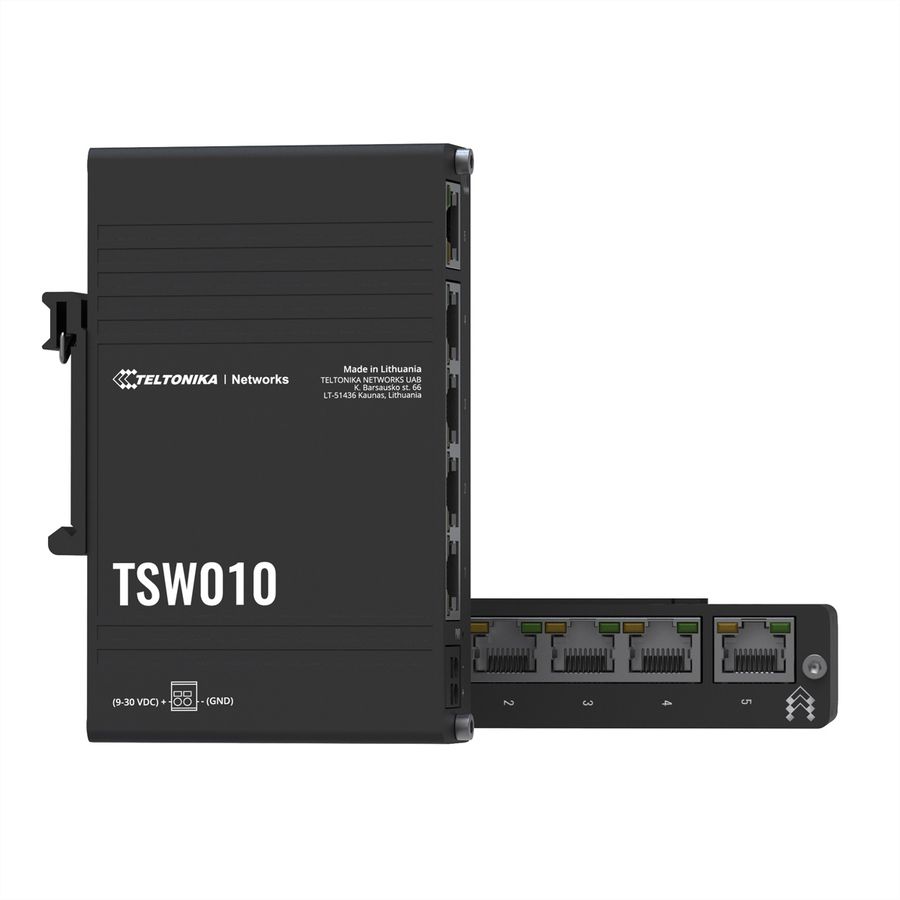 TELTONIKA TSW010 Switch Gigabit Rail DIN