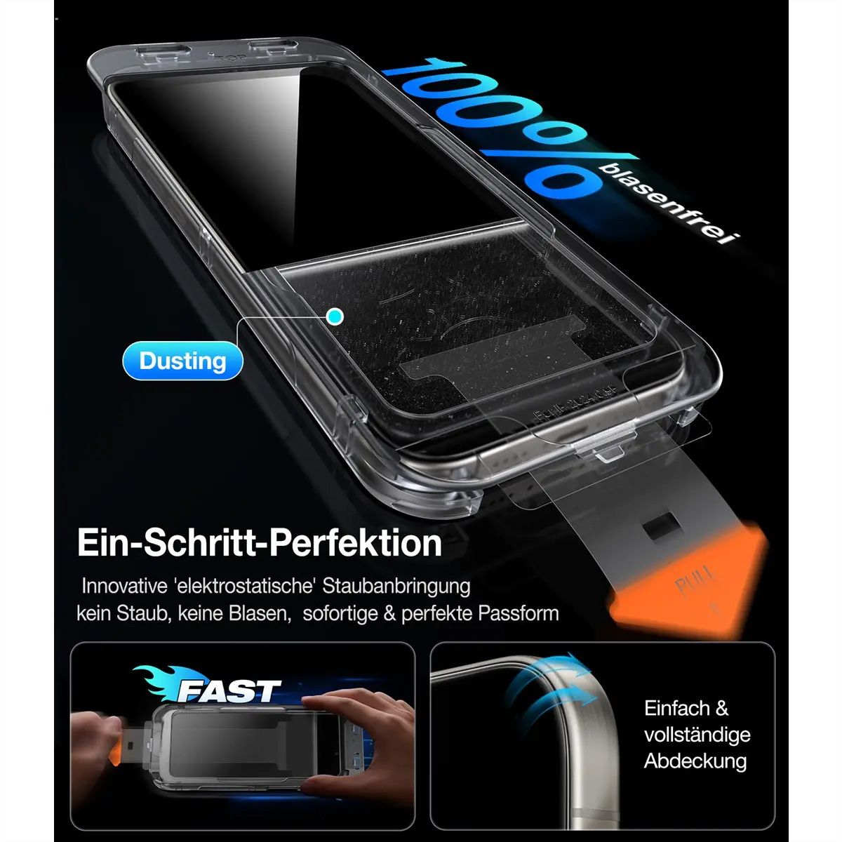 Torras Install Master protection d'écran, Privacy, iPhone 16 Pro Max, transparent