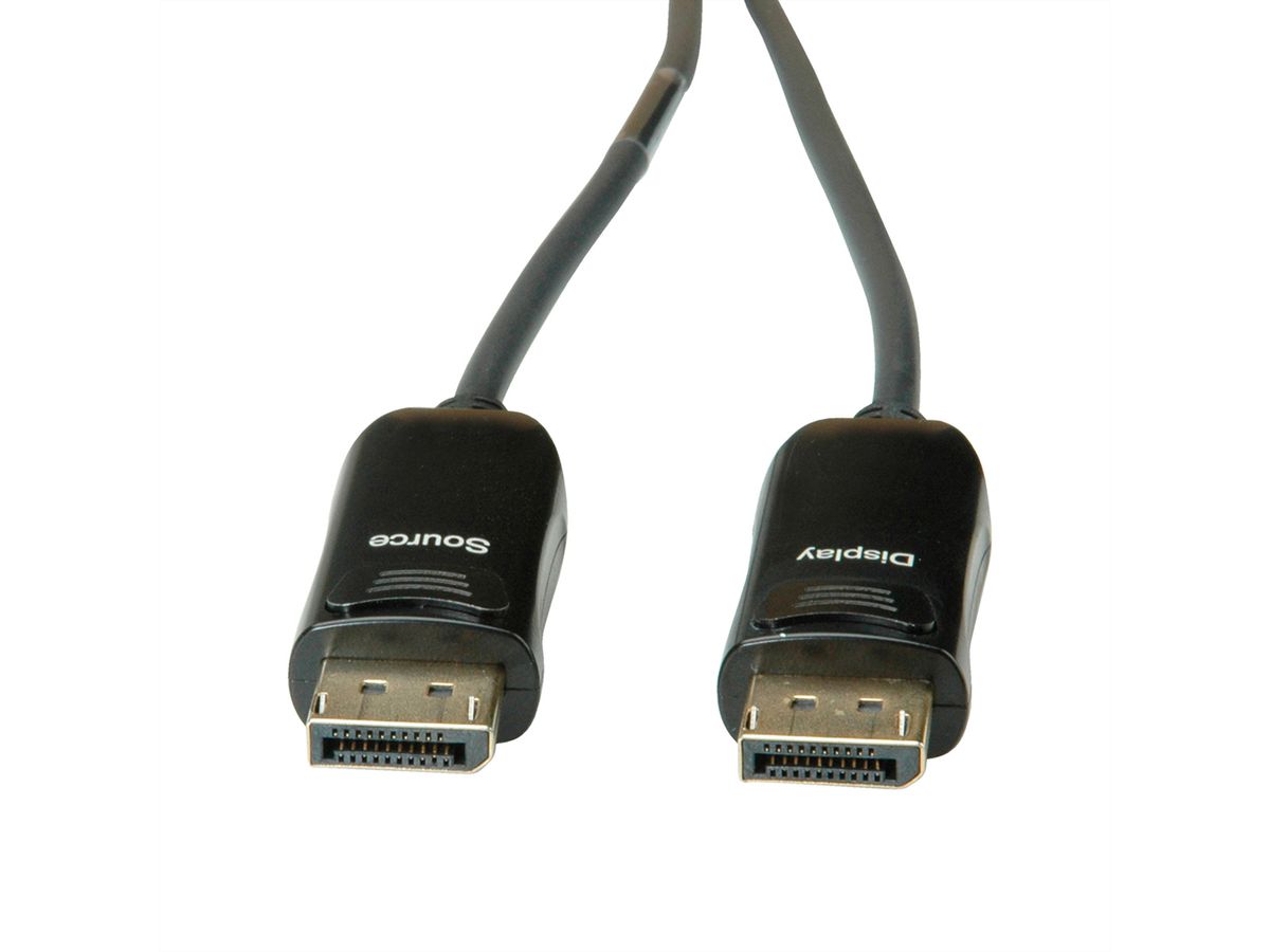 ROLINE Câble DisplayPort v1.4 (AOC), M/M, 15 m