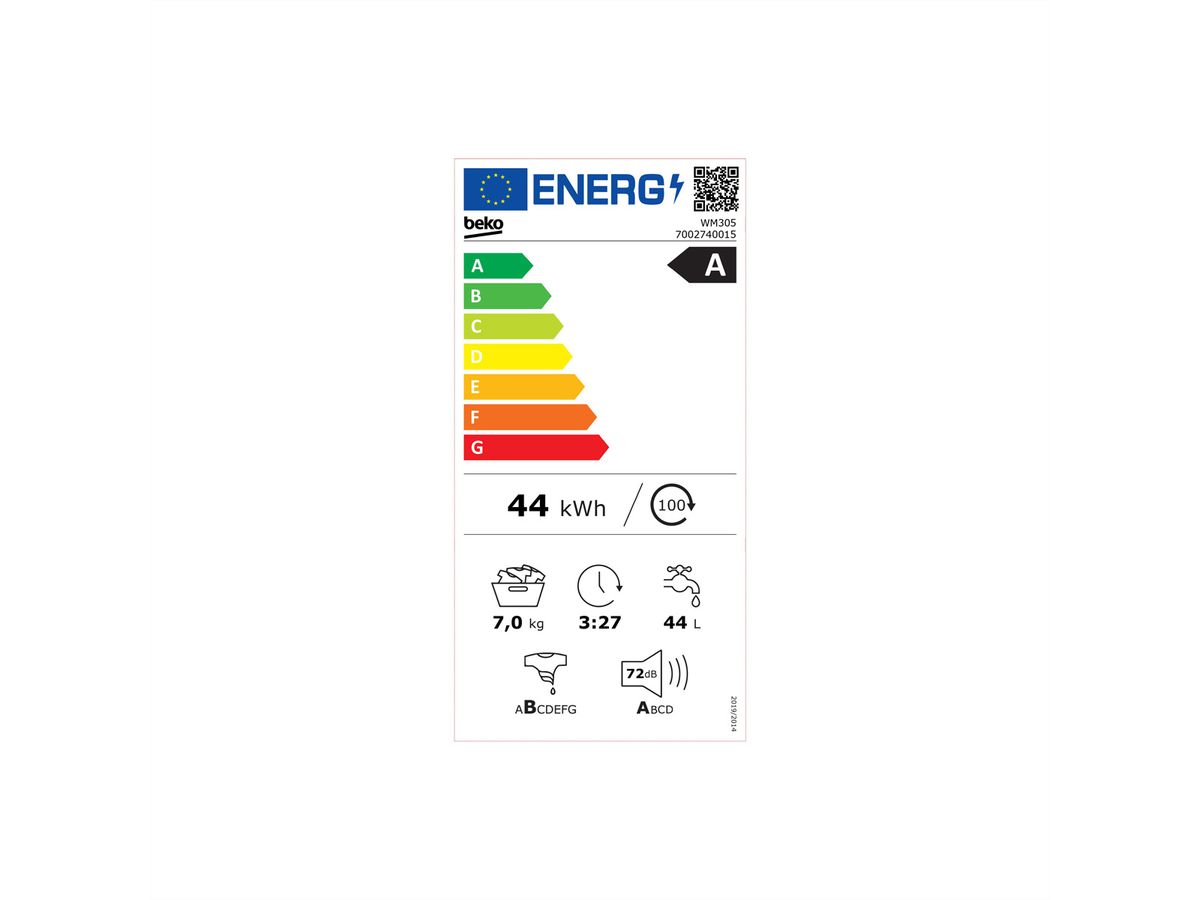 Beko lave-linge WM305, 7kg, A