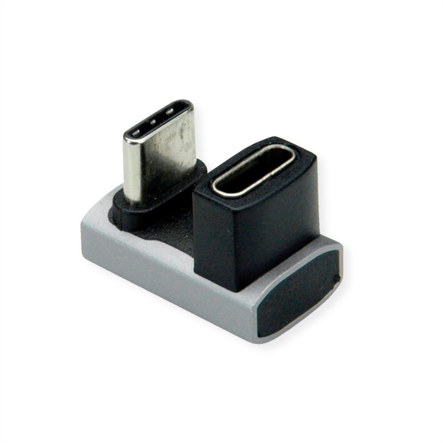 ROLINE Adaptateur USB4 Gen 3x2, Aluminium, 360°, Type C, M/F, argent
