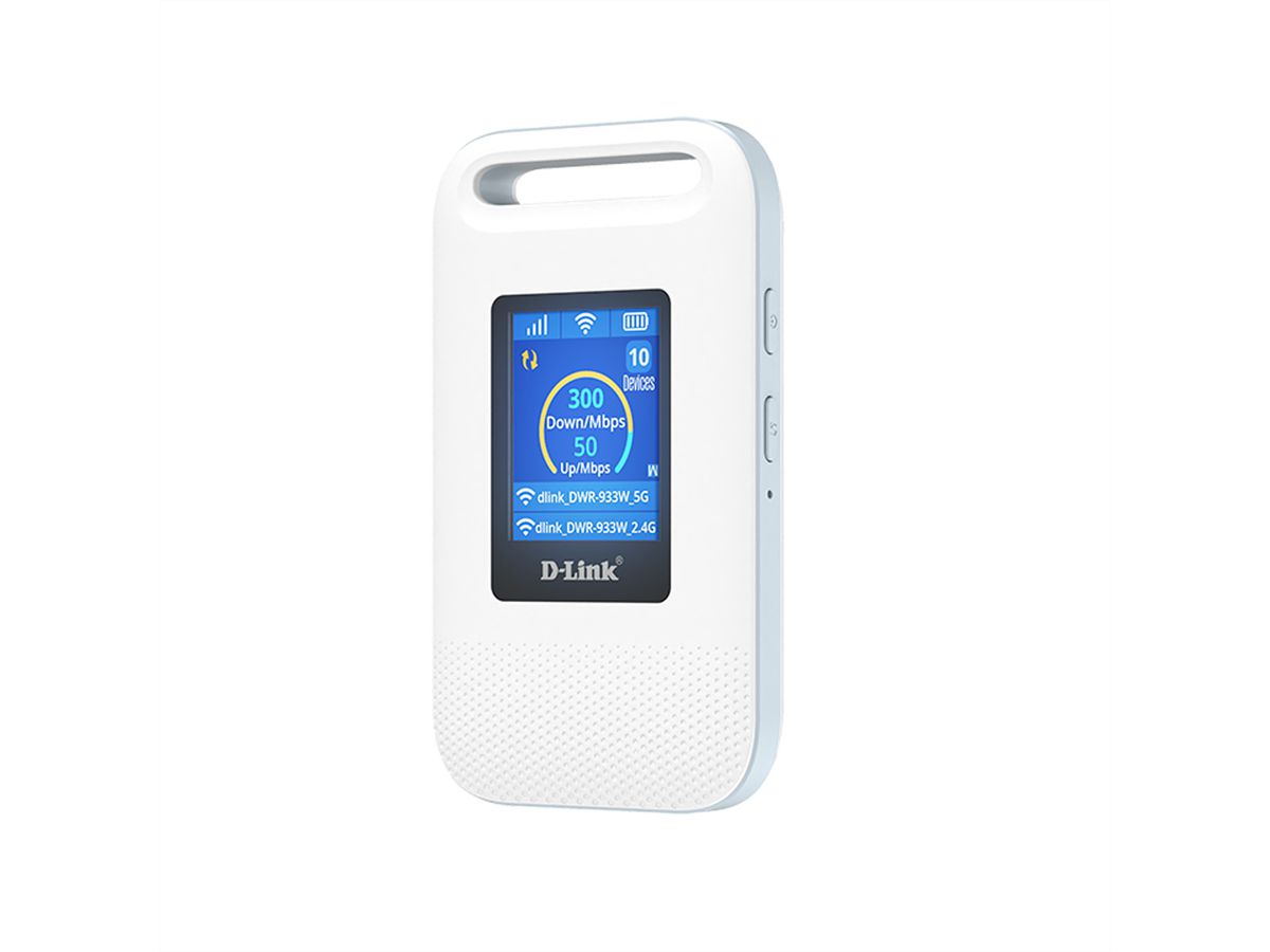 D-Link DWR-933W Mobile Hotspot, 4G LTE+ AX600 Wi-Fi 6