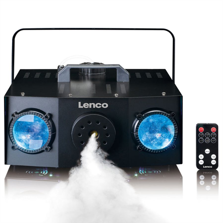 Lenco LED Vernebler LFM-220BK schwarz, mit 1L Flüssigkeit, r.c.