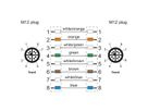 METZ CONNECT Verbindungsleitung M12 ST-M12 ST, 8-pol X-kodiert, gerade-gerade, Schleppkette, 2 m