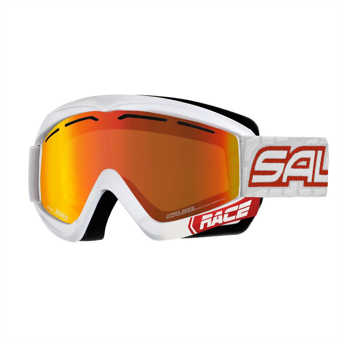 Salice Occhiali Lunettes de ski 969DARWFV, White-Red / Dav RW  Red