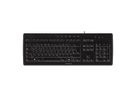 CHERRY Tastatur STREAM 3.0, USB, 1.8m, ergonomisch, Nummerblock, schwarz