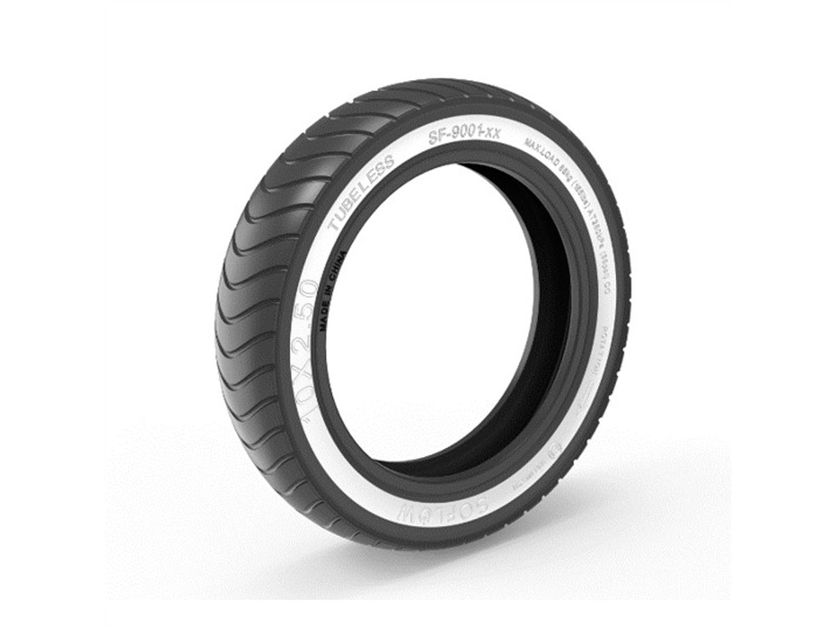 SoFlow Pneus tubeless reflective, 10x2.5x6.0", SO2 AIR MAX V2/ONE PRO GEN2