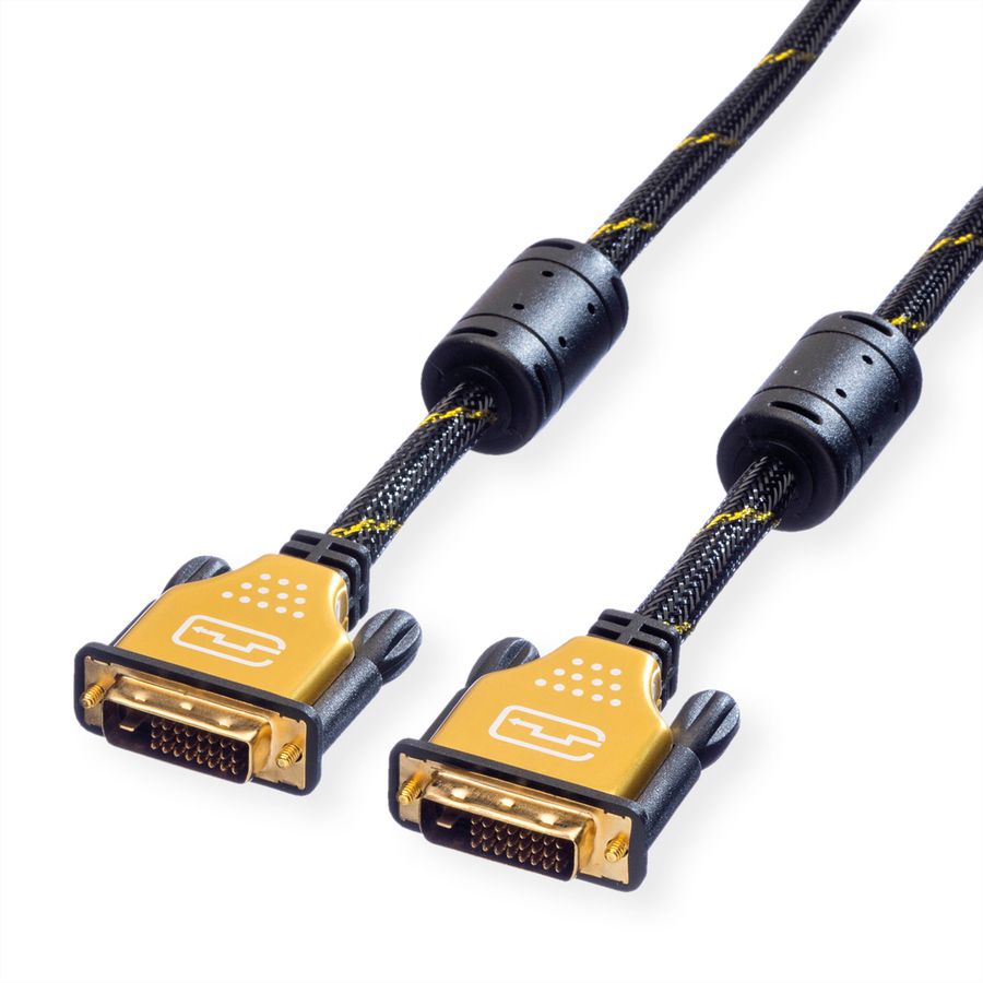 ROLINE GOLD Câble pour écran DVI, M-M, (24+1) dual link, 2 m