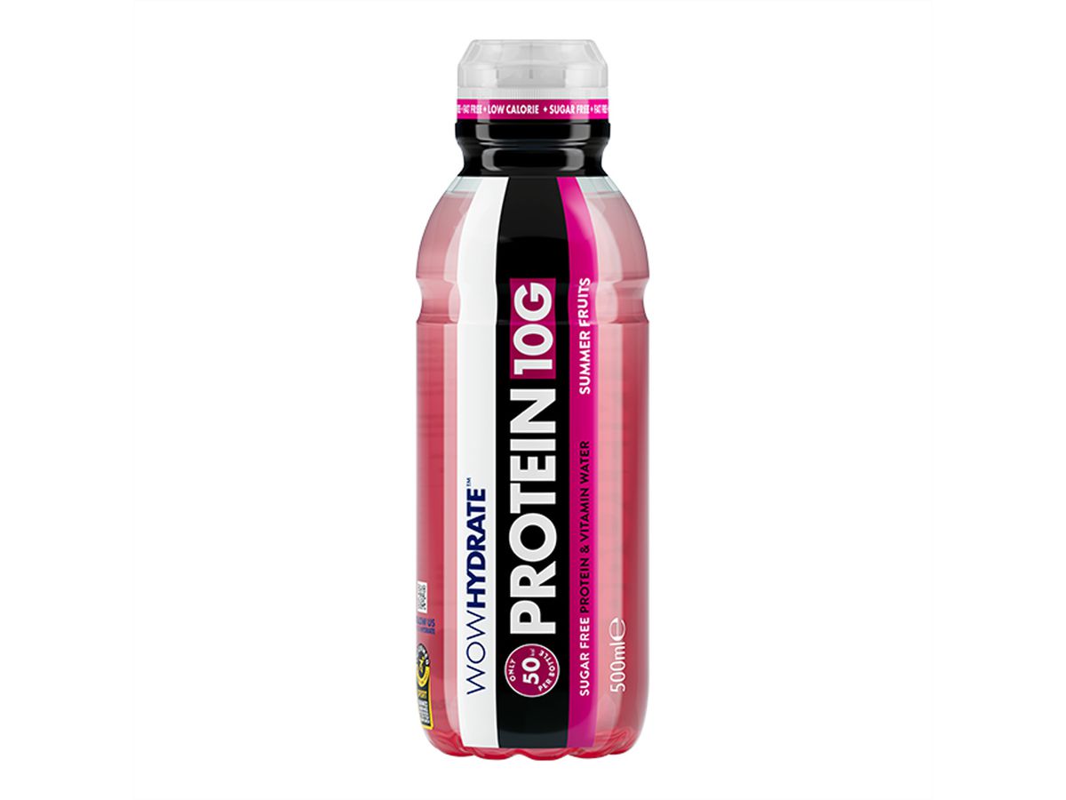 Wow Hydrate Protein Summer Fruits, 500 ML, 10g Protein, 12er Pack