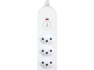 Steffen Bloc multiprises de bureau Alu Desk, 2x T13, 1x USB-A, 1x USB-C, 1.5m, blanc