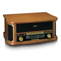 Lenco Plattenspieler TCD-2551 CD/BT/USB, FM/MC/MP3 En-/De-coder, Lautsprecher