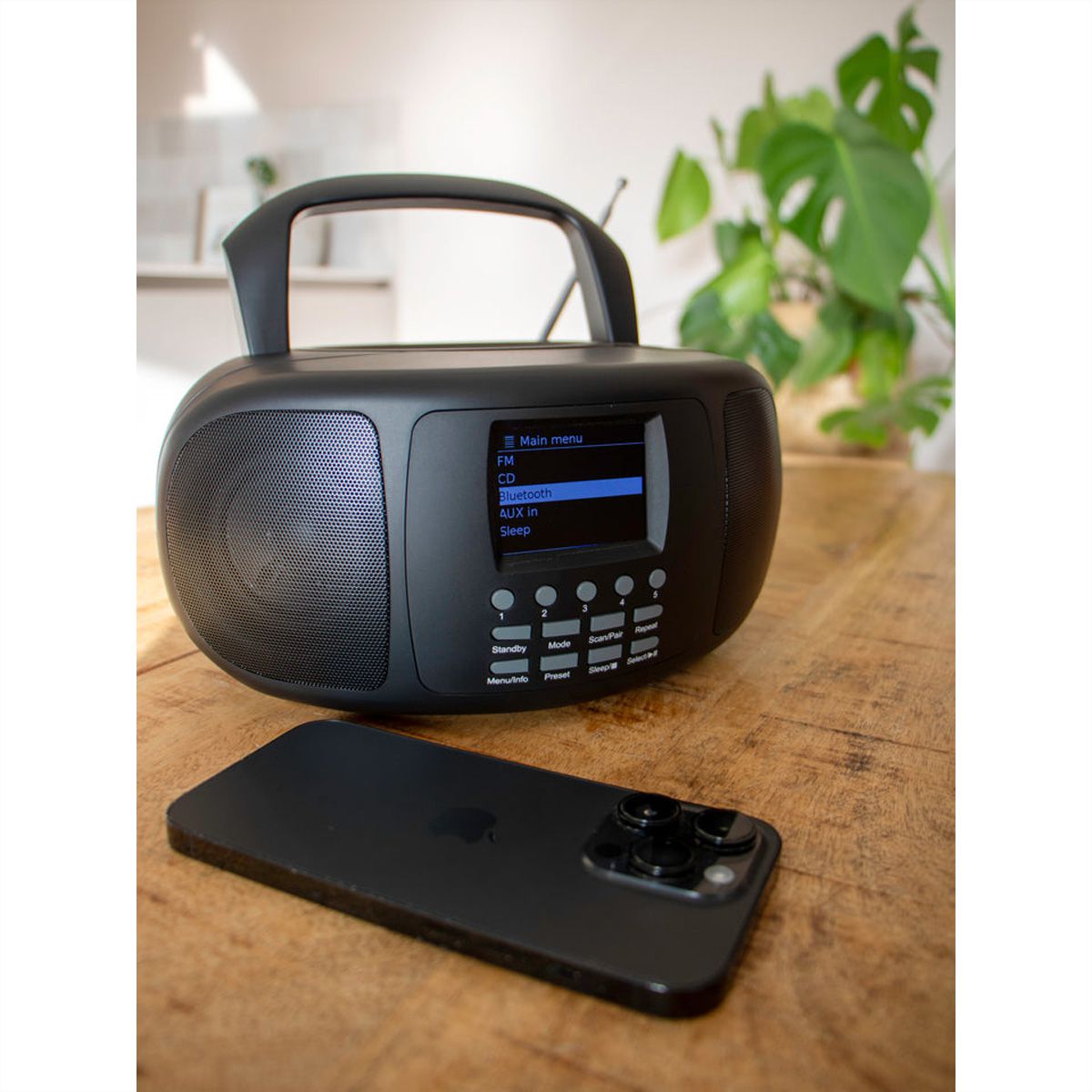 Lenco Internet Radio SCD-6000BK DAB+/FM, Bluetooth, CD-Player, LCD-Farbdisplay