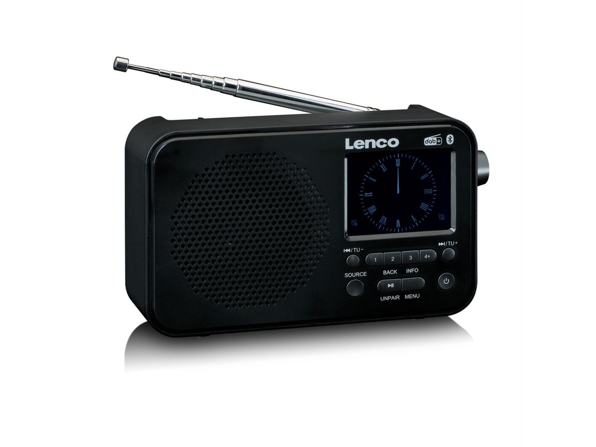 Lenco DAB+ Radio PDR-036BK, Bluetooth, schwarz