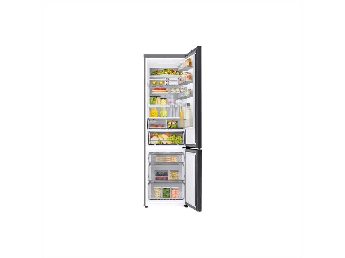 Samsung Kühl-Gefrierkombination RB7300 Bespoke, 387l, A, WiFi, Clean Black