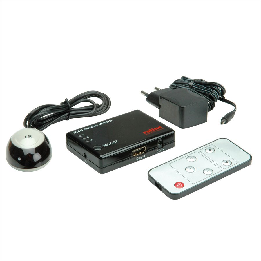 ROLINE 4K HDMI Switch, 3-fach