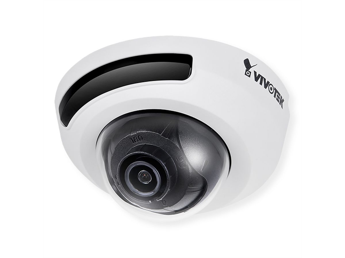 Vivotek FD9166-HN (2.8mm) Mini-Dome Indoor Kamera 2 MP, 109°, IR-LED bis 10m