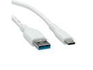 VALUE Câble USB 3.2 Gen 1, A-C, M/M, blanc, 3 m