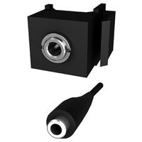 BACHMANN Keystone Mini 3,5mm 3pôles stéréo, noir