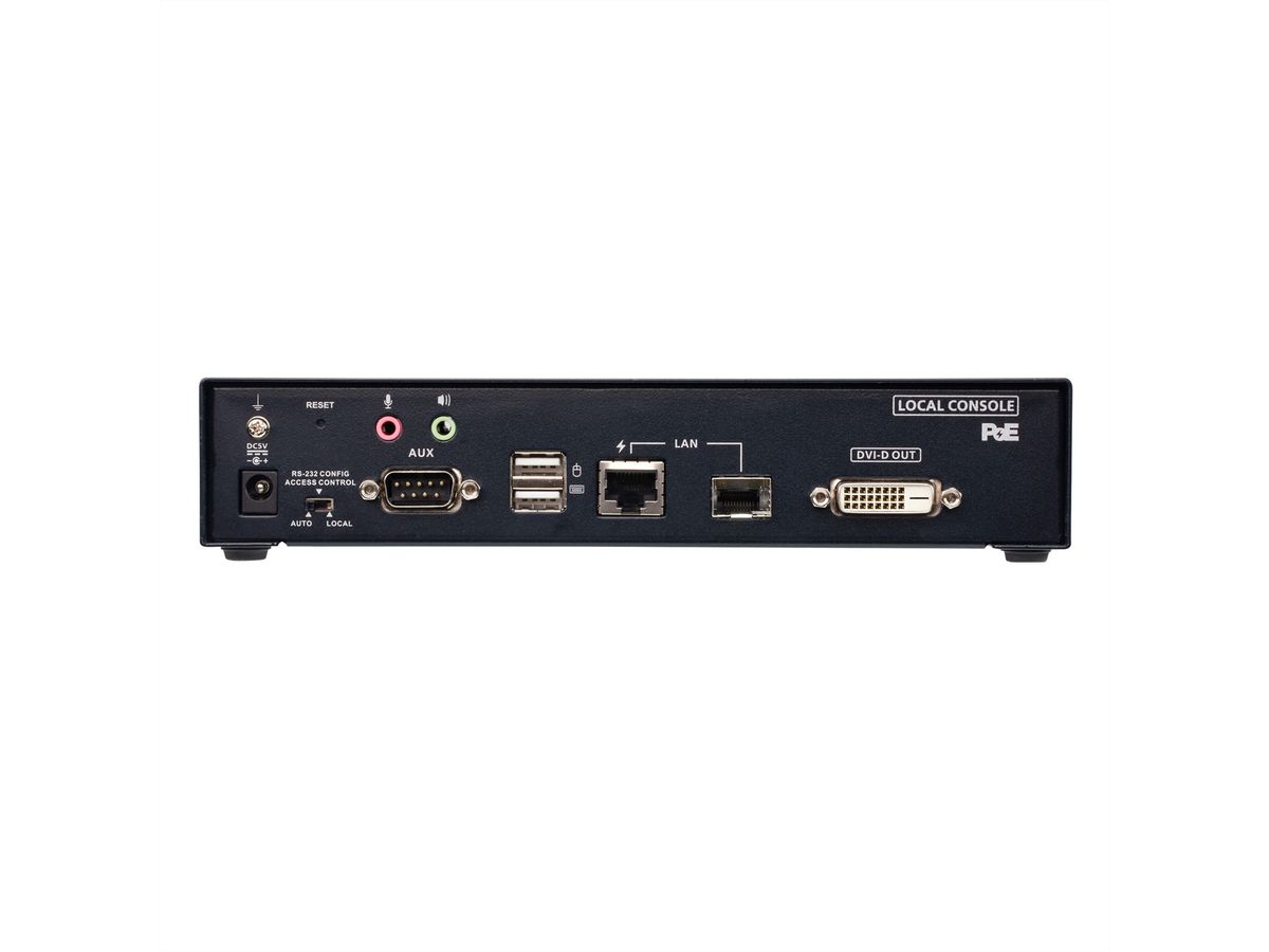 ATEN KE6912T Système d'extension KVM 2K DVI-D Dual Link sur IP avec PoE, émetteur