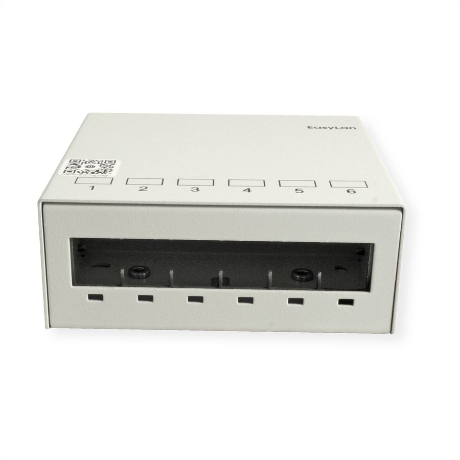 EasyLan panneau vide, pour 6x Keystone, RAL7035