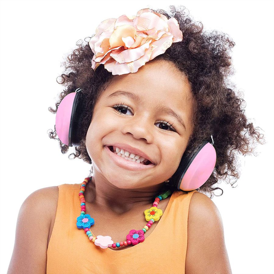 Alecto BV-71RE Gehörschutz für Kinder, Pink