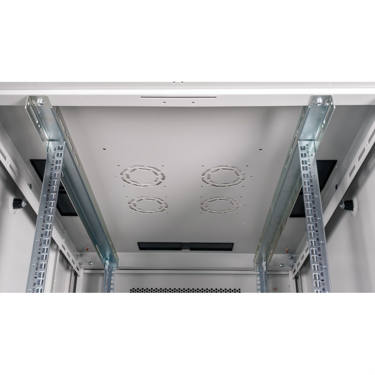 ROLINE 19-Zoll Serverschrank Basic 42 HE, 800x1000 BxT perforiert grau