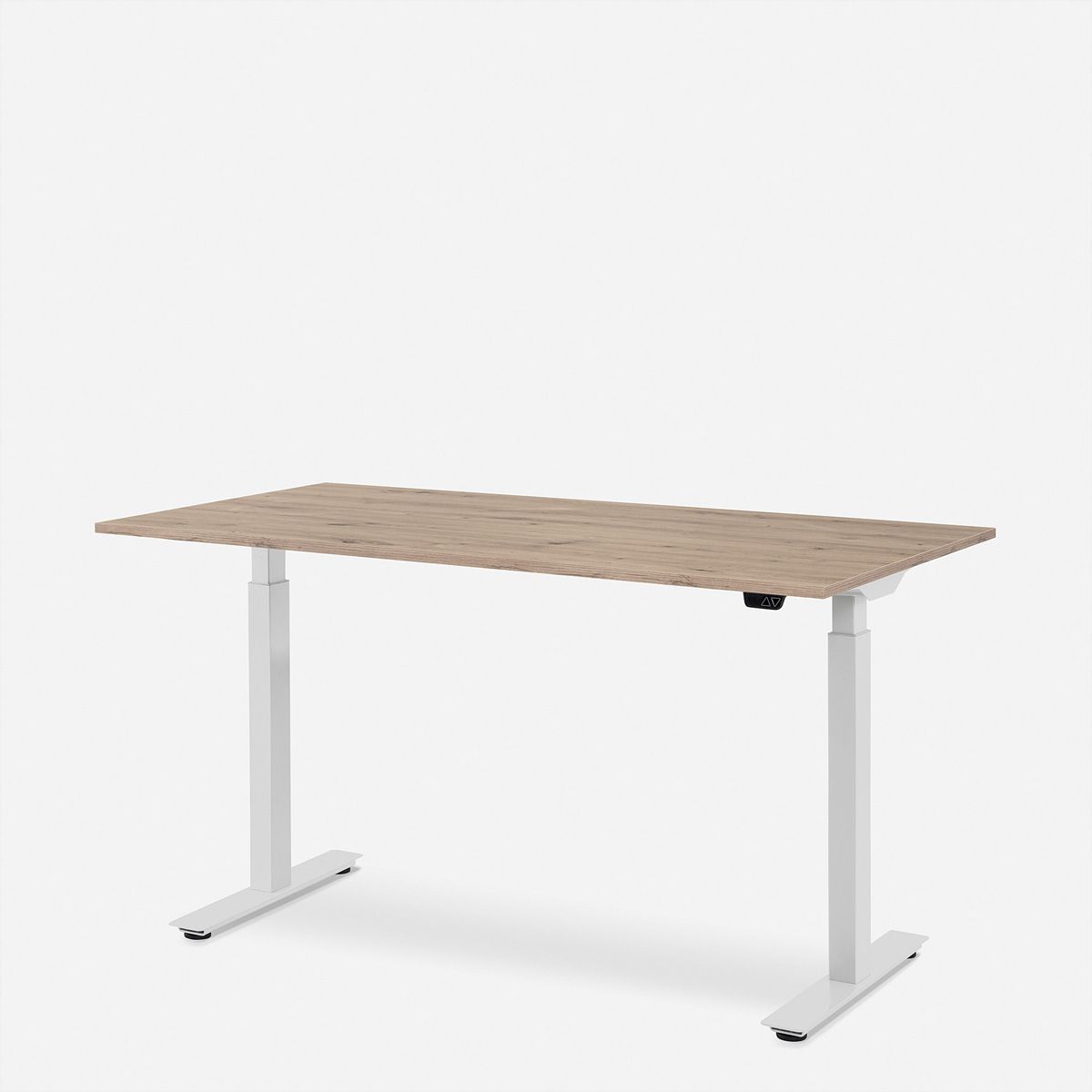 WRK21 Schreibtisch Smart 180 x 80 cm, Höhenverstellbar, Kendal Eiche / Weiss