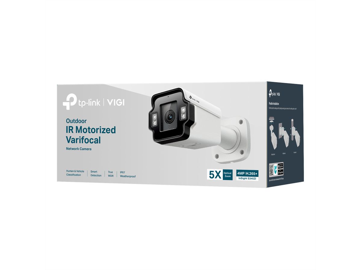 TP-Link VIGI InSight S345ZI Caméra Bullet 4 MP, 29.6-102°, IR-LED 60m