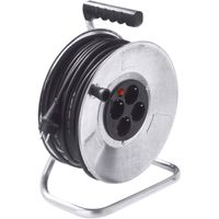BACHMANN Tambour de câble en tôle d'acier 4-f. 50m
