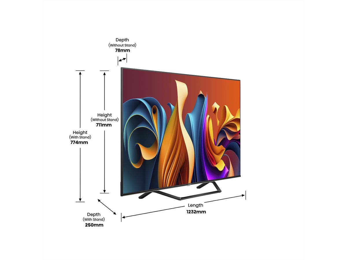 Hisense TV 55A7NQ, 55", 4K, QLED, 60Hz