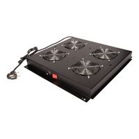 ROLINE 19" Unité de ventilation de toit, 4 ventilateurs, ON/OFF, noir
