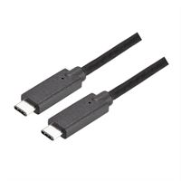 BACHMANN Câble USB-C 3.1 Gen2 1m noir, PD 100W, USB-C - USB-C