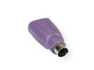 VALUE PS/2 - USB Tastatur-Adapter, violett