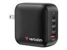 Verbatim Mini GaN 4 Port Charger 100W, 3x USB-C, 1x USB-A